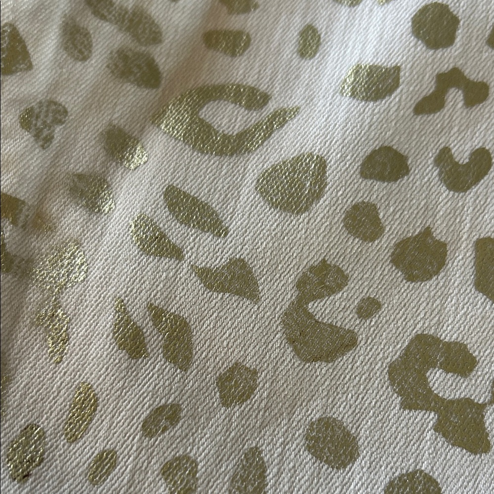 Black Orchid Denim White Leopard Print Skinny Jeans sz 26 - Picture 2 of 5